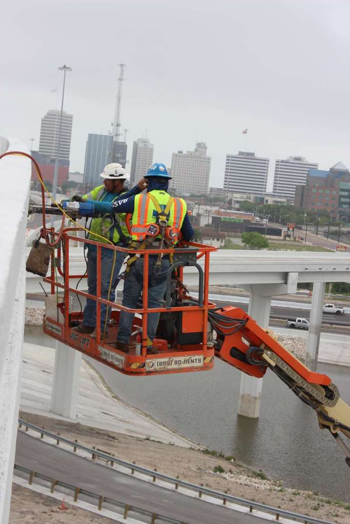 Core drilling from a lift
