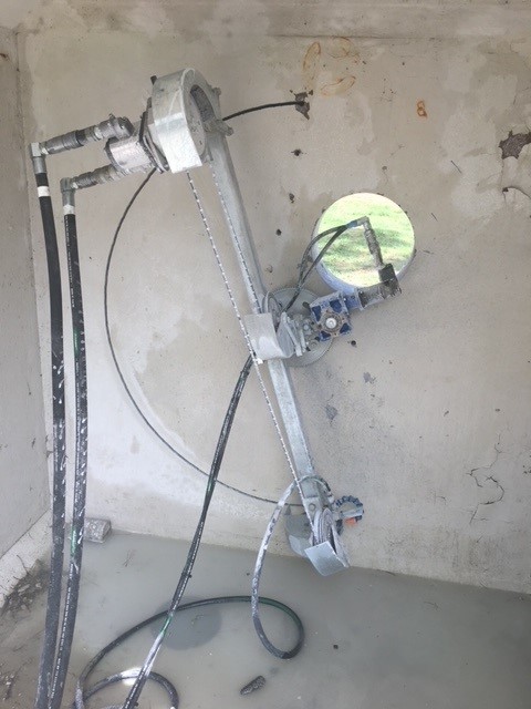 wire sawing in circle